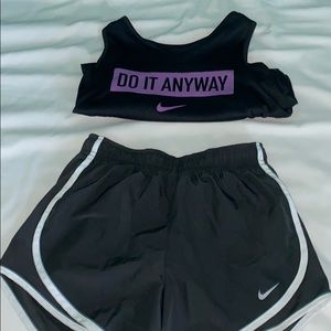 Nike too and shorts combo